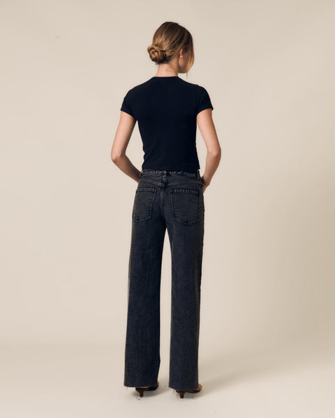 Column Jean w/ Diamond Stitch