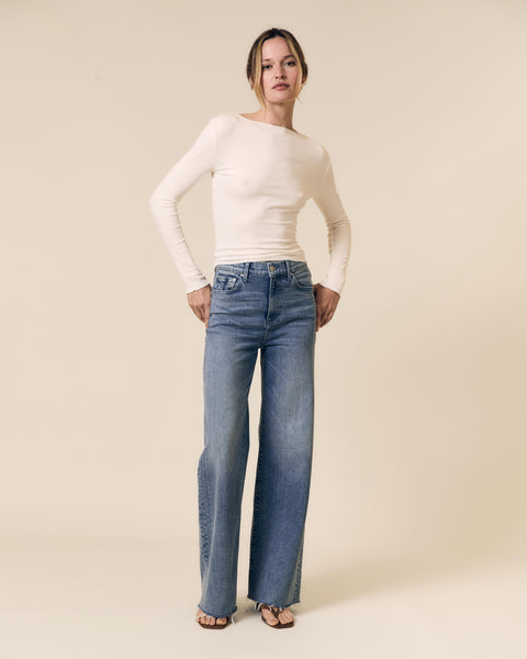 Column Jean with Diamond