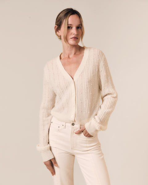 Pearl Embellished Cardigan