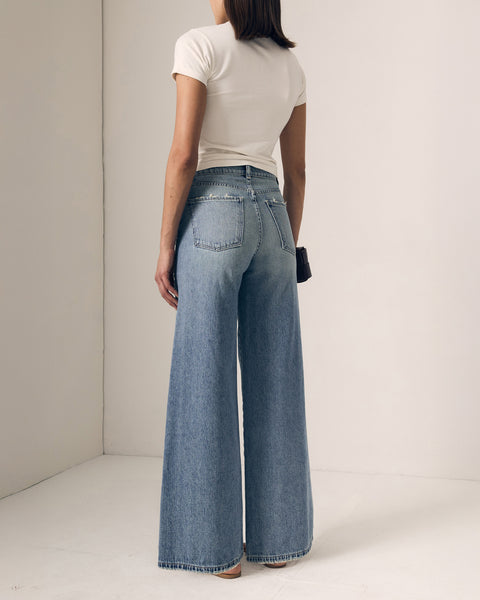Joss Wide Leg Fray Outseam