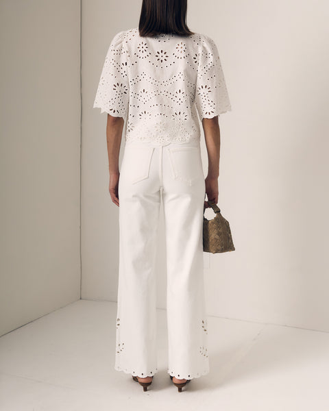 Column Eyelet Jean