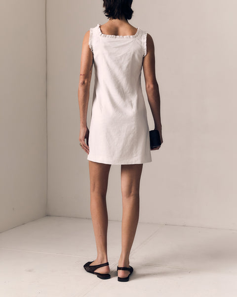 Linen Ruffle Dress