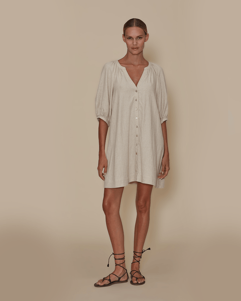 Linen Trapeze Dress 0 Linen Trapeze Dress 0