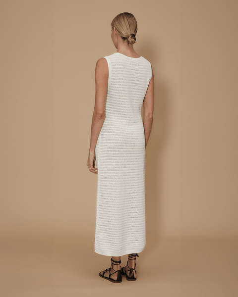 Linen Crochet Dress