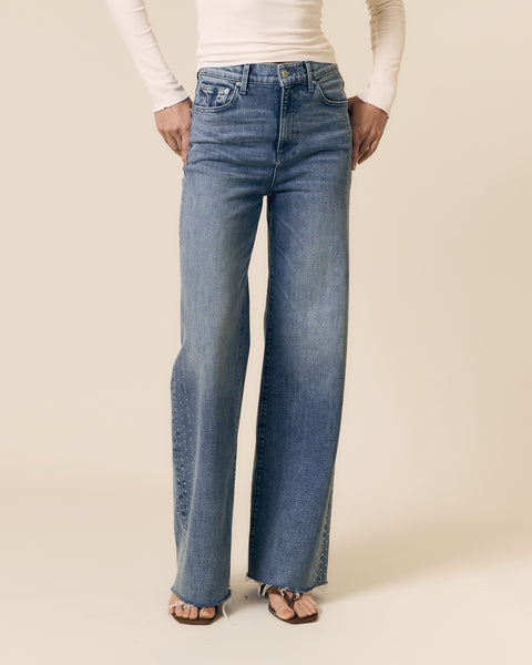 Column Jean with Diamond