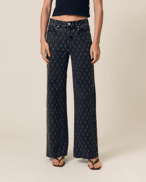 Column Jean w/ Diamond Stitch