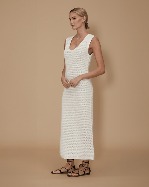 Linen Crochet Dress